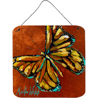 "Caroline's Treasures Insect-Butterfly Butterfly Aluminum Metal Wall or Door Hanging Prints, 6 x 6"", Multicolor"