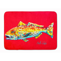 "Caroline's Treasures Red Fish Alphonzo Floor Mat, 19"" x 27"", Multicolor"