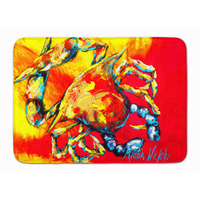 "Caroline's Treasures Crab Hot Dang Floor Mat, 19"" x 27"", Multicolor"
