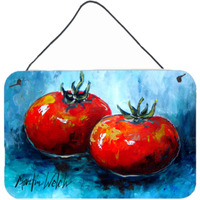 "Caroline's Treasures Vegetables-Tomatoes Red Toes Aluminum Metal Wall or Door Hanging Prints, 8 x 12"""