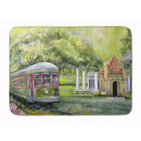 "Caroline's Treasures Streetcar Next Stop Audubon Park Floor Mat, 19"" x 27"", Multicolor"