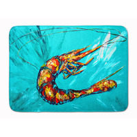 "Caroline's Treasures Teal Shrimp Floor Mat, 19"" x 27"", Multicolor"