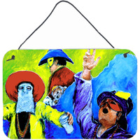 "Caroline's Treasures MW1107DS812 Mardi Gras Aluminum Metal Wall or Door Hanging Prints, 8 x 12"""