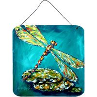 "Caroline's Treasures Insect - Dragonfly Matin Wall or Door Hanging Prints MW1144DS66, 6"" x 6"", Multicolor"