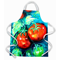 "Caroline's Treasures MW1148APRON Vegetables-Tomatoes On The Vine Apron, Large, Multicolor"