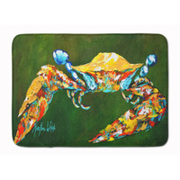 "Caroline's Treasures Go Green Crab Floor Mat, 19"" x 27"", Multicolor"