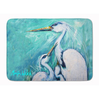 "Caroline's Treasures Mother's Love White Crane Floor Mat, 19"" x 27"", Multicolor"