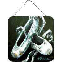 "Caroline's Treasures Ballet Golden Toes Wall or Door Hanging Prints MW1168DS66, 6"" x 6"", Multicolor"