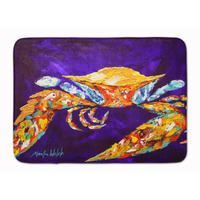 "Caroline's Treasures The Right Stuff Crab in Purple Floor Mat, 19"" x 27"", Multicolor"
