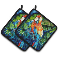 "Caroline's Treasures Fiddler Crab Pair of Pot Holders MW1173PTHD, 7.5HX7.5W, Multicolor"