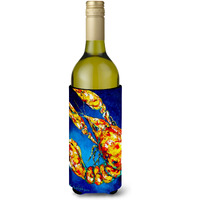 Big Boy on Blue Crawfish Wine Bottle Beverage Insulator Hugger MW1185LITERK