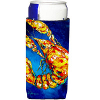 Big Boy on Blue Crawfish Ultra Beverage Insulators for slim cans MW1185MUK