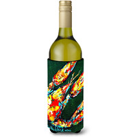 Craw Baby on Green Crawfish Wine Bottle Beverage Insulator Hugger MW1194LITERK