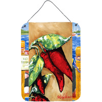 "Caroline's Treasures Hot Peppers Wall or Door Hanging Prints, 16"" x 12"""