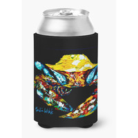 "Caroline's Treasures MW1205CC Winner Black Fiddler Crab Can Or Bottle Hugger, Multicolor"