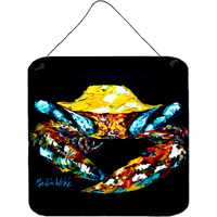 "Caroline's Treasures Winner Black Fiddler Crab Wall or Door Hanging Prints MW1205DS66, 6"" x 6"", Multicolor"