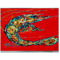 "Caroline's Treasures MW1207PLMT Shrimp Boil Fabric Placemat, Multicolor"