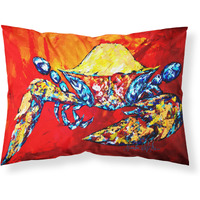 "Caroline's Treasures Bring it on Crab in Red Fabric Standard Pillowcase MW1208PILLOWCASE, Multicolor"