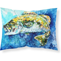 "Caroline's Treasures Bobby Bass Fabric Standard Pillowcase MW1210PILLOWCASE, Multicolor"