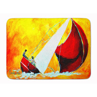 "Caroline's Treasures Sailboat Break Away Floor Mat, 19"" x 27"", Multicolor"