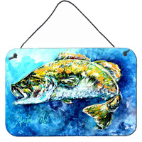 "Caroline's Treasures Bobby the Best Bass Wall or Door Hanging Prints MW1220DS812, 8"" x 12"", Multicolor"