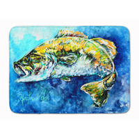 "Caroline's Treasures Bobby the Best Bass Floor Mat, 19"" x 27"", Multicolor"