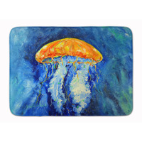 "Caroline's Treasures Calm Water Jellyfish Floor Mat, 19"" x 27"", Multicolor"