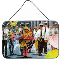 "Caroline's Treasures Dancing in the Streets Mardi Gras Wall or Door Hanging Prints MW1224DS812, 8"" x 12"""