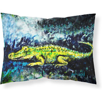 "Caroline's Treasures Sneaky Alligator Fabric Standard Pillowcase MW1233PILLOWCASE, Multicolor"