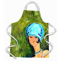 "Caroline's Treasures MW1237APRON Young Voncile Still In High School Apron, Large, Multicolor"