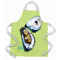 "Caroline's Treasures MW1262APRON Two Oyster Shells Apron, Large, Multicolor"