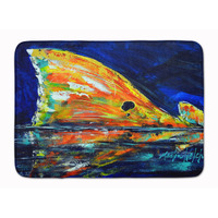 "Caroline's Treasures Flipper Red Fish Machine Washable Memory Foam Mat doormats, Multicolor"