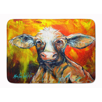 "Caroline's Treasures Happy Cow Machine Washable Memory Foam Mat doormats, Multicolor"