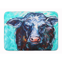 "Caroline's Treasures Moo Cow Machine Washable Memory Foam Mat doormats, Multicolor"