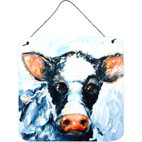 "Caroline's Treasures Cow Lick Door Hanging Prints wall-decor, Multicolor"