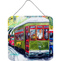 "Caroline's Treasures Streetcar Mid Summer Door Hanging Prints wall-decor, Multicolor"
