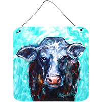 "Caroline's Treasures Moo Cow Door Hanging Prints wall-decor, Multicolor"