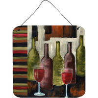 "Caroline's Treasures Red Wine by Petrina Sutton Wall or Door Hanging Prints PET216ADS66, 6HX6W, Multicolor"