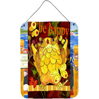 "Caroline's Treasures PJC1034DS1216 Happy Day Owl Wall or Door Hanging Prints, 16 x 12"", Multicolor"