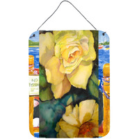 "Caroline's Treasures PJC1047DS1216 Yellow Roses Wall or Door Hanging Prints, 16 x 12"", Multicolor"