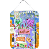 "Caroline's Treasures PJC1053DS1216 Let Laughter Guide Your Life Inspirational Wall or Door Hanging Prints, 16 x 12"", Multicolor"