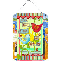 "Caroline's Treasures PJC1054DS1216 May the Lord Bless You and Keep You Inspirational Wall or Door Hanging Prints, 16 x 12"", Multicolor"