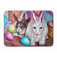 "Caroline's Treasures Buddies Easter Rabbit Floor Mat, 19"" x 27"", Multicolor"