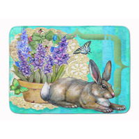 "Caroline's Treasures Springtime Easter Rabbit Floor Mat, 19"" x 27"", Multicolor"