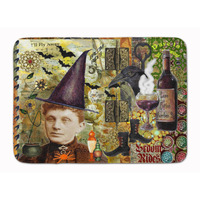 "Caroline's Treasures Broom Rides and Spells Halloween Floor Mat, 19"" x 27"", Multicolor"