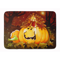 "Caroline's Treasures Somebody to Love Pumpkin Halloween Floor Mat, 19"" x 27"", Multicolor"