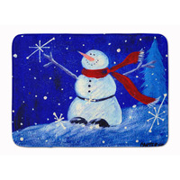"Caroline's Treasures Happy Holidays Snowman Floor Mat, 19"" x 27"", Multicolor"