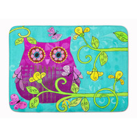 "Caroline's Treasures Sittin in the Flowers Owl Floor Mat, 19"" x 27"", Multicolor"