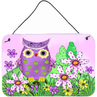 "Caroline's Treasures PJC1096DS812 Who is Your Friend Owl Wall or Door Hanging Prints, 8 x 12"", Multicolor"