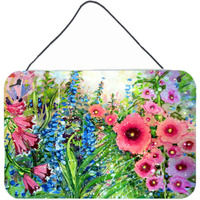 "Caroline's Treasures PJC1107DS812 Easter Garden Springtime Flowers Wall or Door Hanging Prints, 8 x 12"", Multicolor"